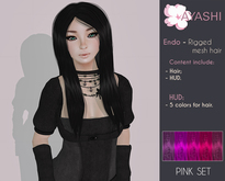 [^.^Ayashi^.^] Endo(Female)-Pink (RIGGED MESH hair)