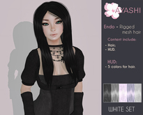 [^.^Ayashi^.^] Endo(Female)-White (RIGGED MESH hair)