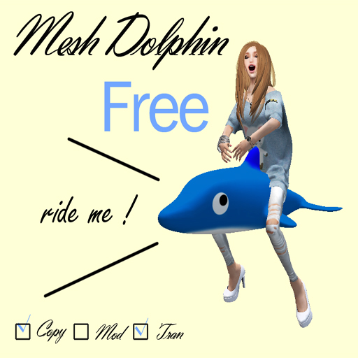 Full Mesh riding dolphin