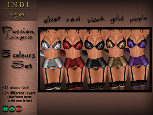 INDI Designs - Passion Lingerie Full Set