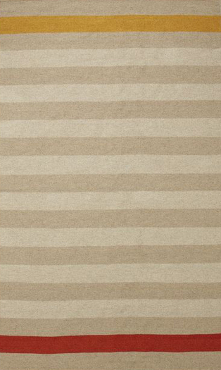 Jardin Wool Dhurrie Rug - Ochre