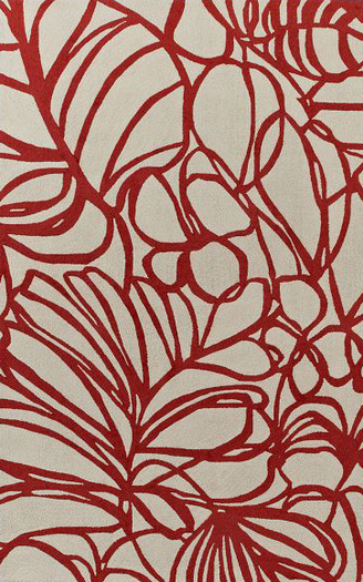 Sketch Wool Rug - Paprika