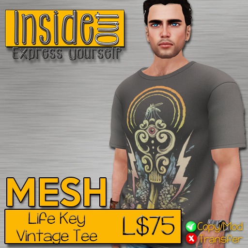 MESH Vintage Tee - Life Key