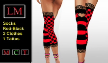 Socks Red/Black