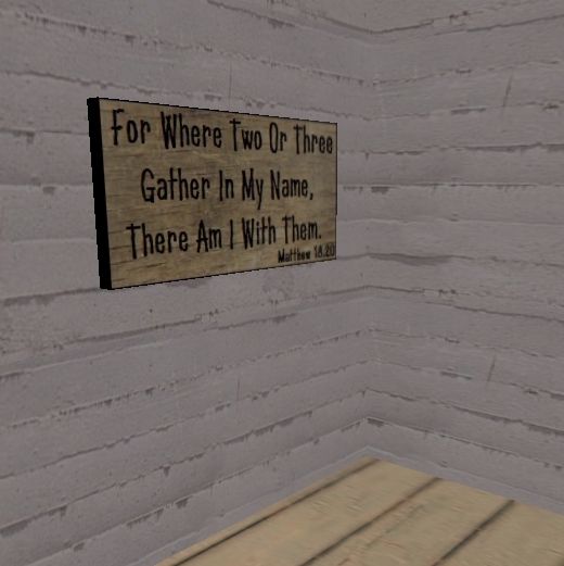 Christian Sign - Matthew 18:20