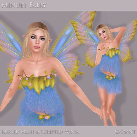 *EC* Minuet Fairy Outfit - Blue - BOXED