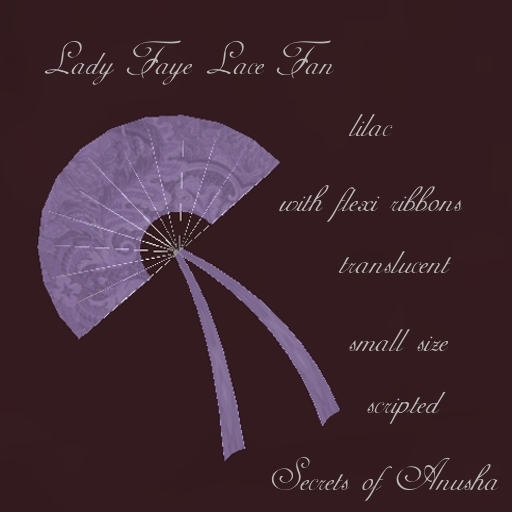 *SoA* Lady Faye Lace Fan lilac