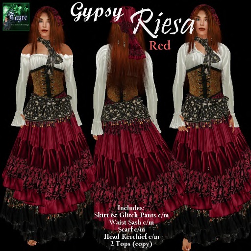 Gypsy Riesa / Renaissance Maid - Red