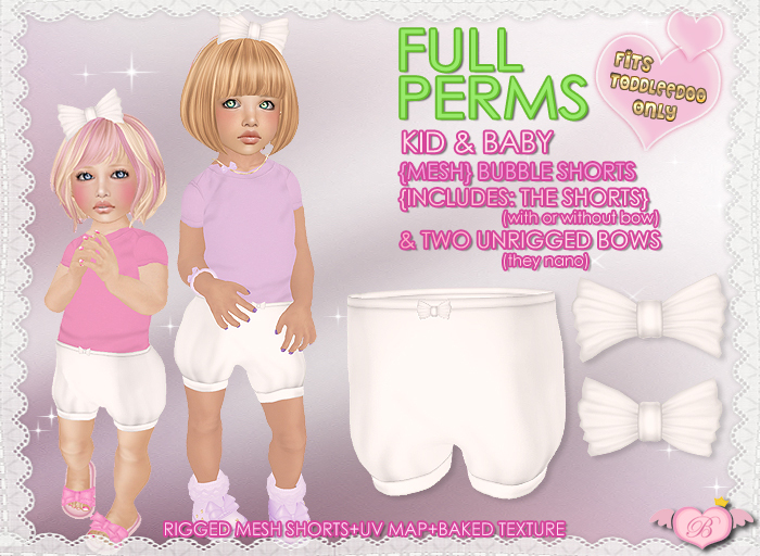 :*BABY*: FULL PERMS TODDLEEDOO Bubble Shorts