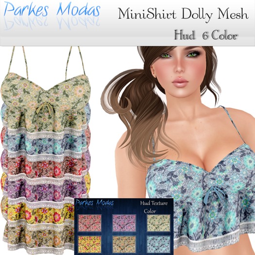 [PM] MiniShirt Dolly  Mesh+Hud 6 Color