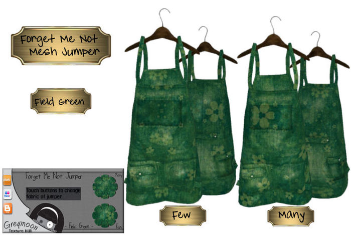 Greymoon_Forget Me Not Mesh Jumper_Field Green