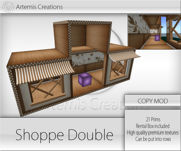 [A] Shoppe Ville Double Lightwood