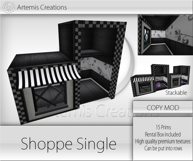 [A] Shoppe Ville Single Darkwood