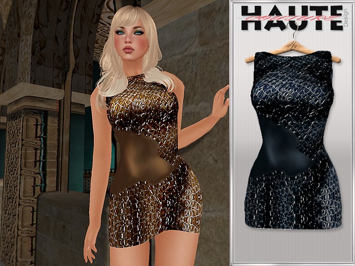 H Elemental Dress- Navy