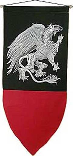 medieval griffin banner