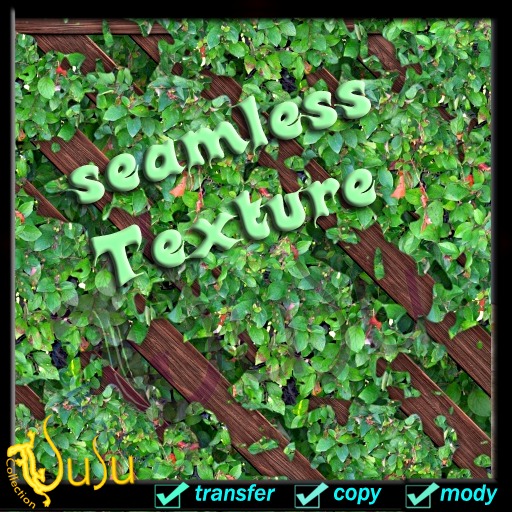 susu-Overgrown Fence 2 seamless texture