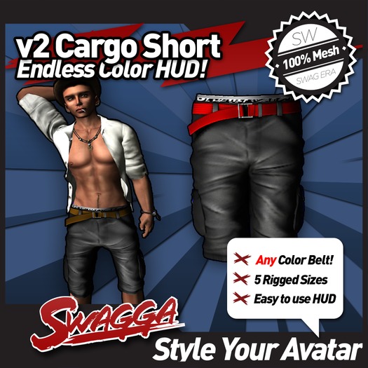 [SWaGGa] DEMOS for MESH V2 Cargo Shorts 
