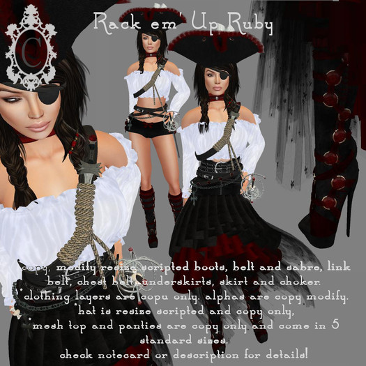 Sapphire Sally  Pirate Outfit