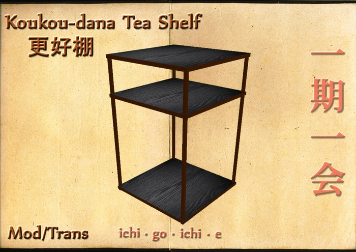 *Ichigo Ichie* Koukou-dana Tea Shelf