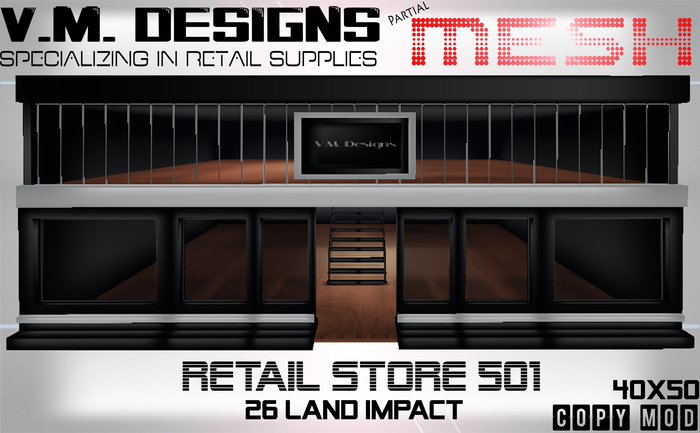 *PROMO* V.M. Designs Retail Store 40X50 [Partial Mesh] 
