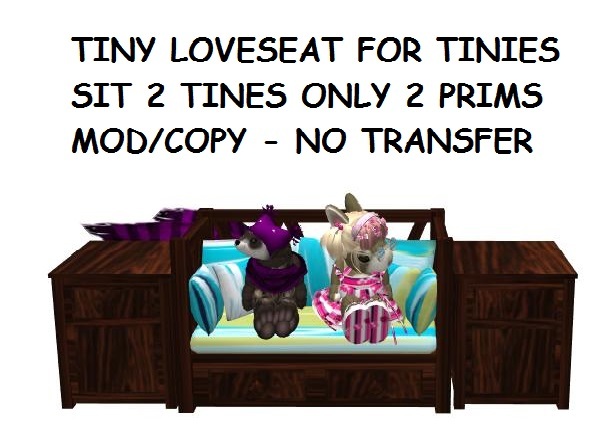 FLOTTO TINY LOVESEAT WITH CABINETS FOR TINIES BOXED