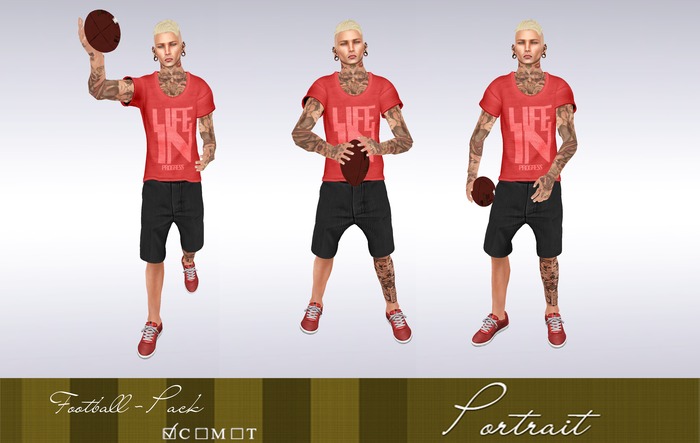 { Portrait } - Football Pack (Male)