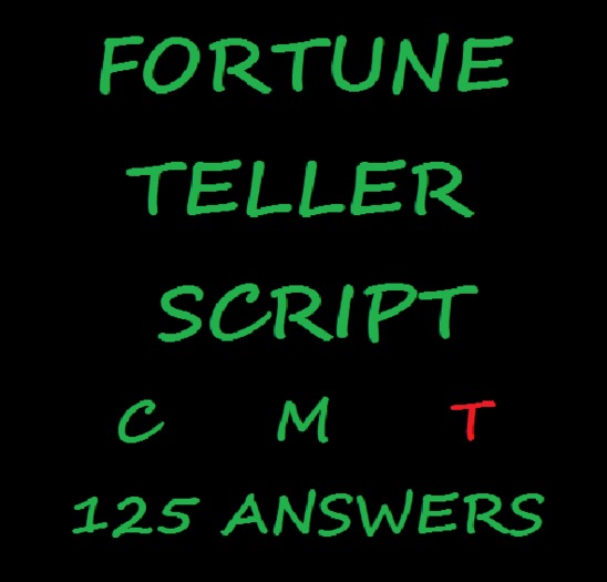 Fortune Machine Script