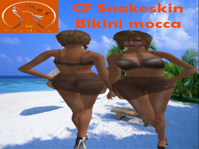 CF Snakeskin Bikini mocca