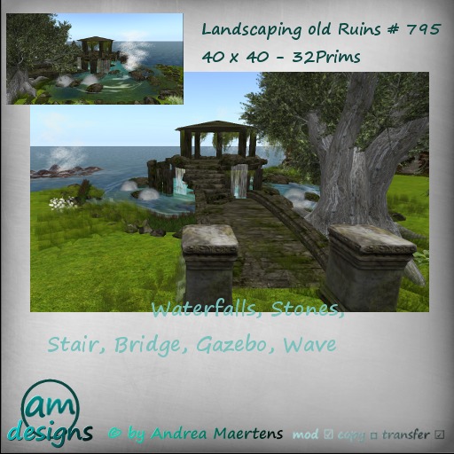 Landscaping old Ruins # 795 / Box