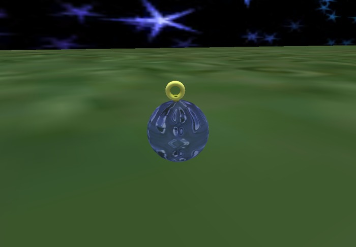 bola de navidad  azul