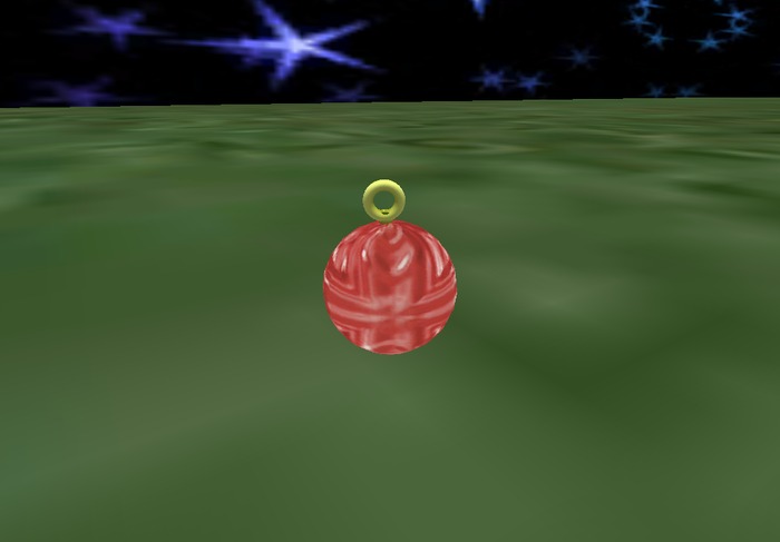 bola de navidad  roja