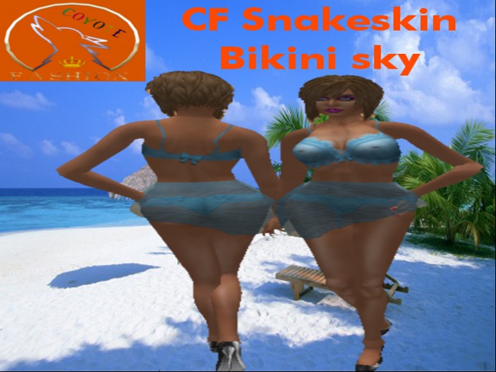 CF Snakeskin Bikini sky