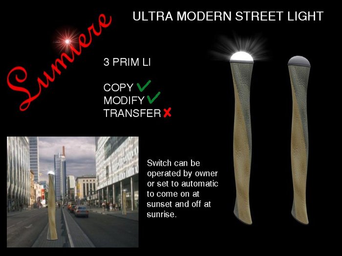 ULTRA MODERN STREET LIGHT