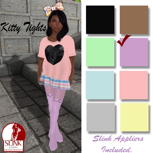 .TeaParty.Kitty Tights~Mint  (Wear and Touch)