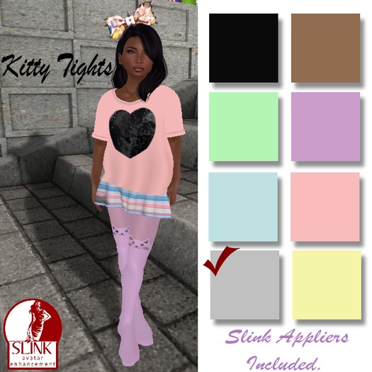 .TeaParty.Kitty Tights~Mint  (Wear and Touch)