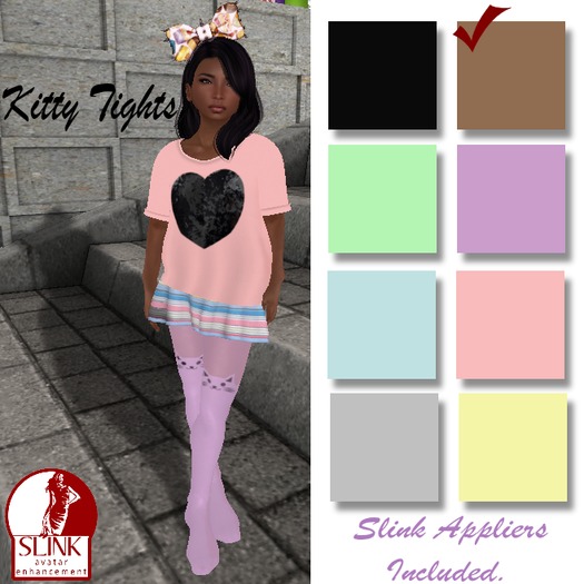 .TeaParty.Kitty Tights~Mint  (Wear and Touch)