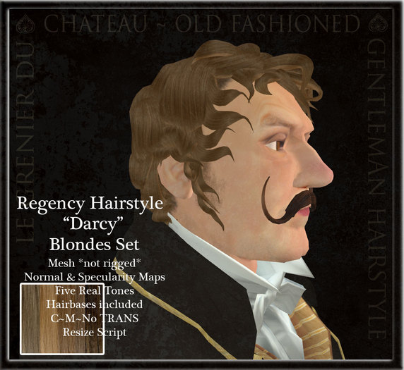 *GC*  Brummel Hairstyle - Black & Brown Set