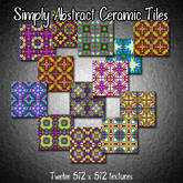 *Wallflowers* Simply Abstract Ceramic Tiles