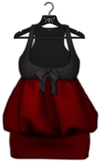 AngelRED - Mesh Richelle Dress [Crimson]