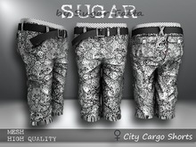 SUGAR City Cargo Shorts FEMALE SKULLY GRIMLEY Boxed