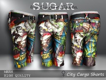 SUGAR City Cargo Shorts FEMALE MONSTERS Boxed
