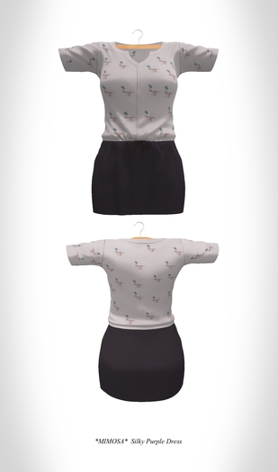 *MIMOSA* Silky Purple Dress