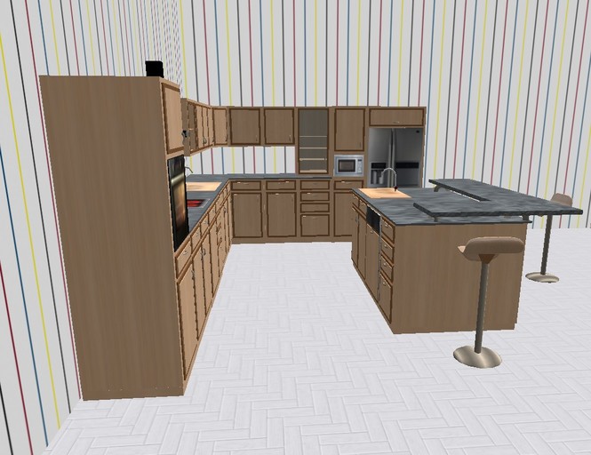 Full kitchen set - Burgundy - BOX