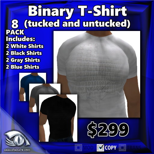 Binary T-Shirt (8 Pack)