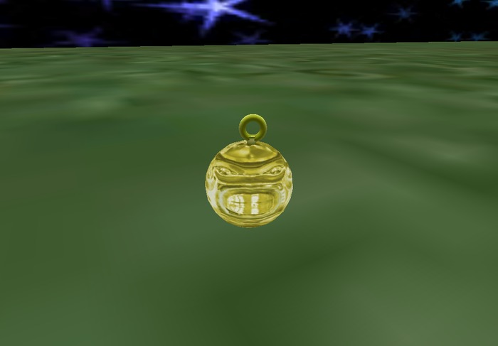 bola de navidad  amarrlla 2