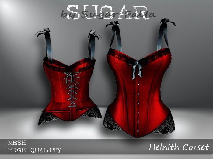 SUGAR Helnith Corset RED Boxed