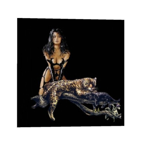 Girl with Gepard animated Picture "PROMO"