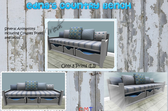 PH&G - Edna's Country Bench (Boxed)