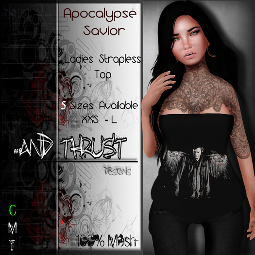 .::AnD ThrusT::. -Apocalypse Savior- Strapless Top