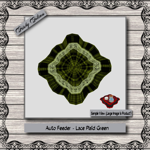 Lace Plaid Food Dispenser - Green